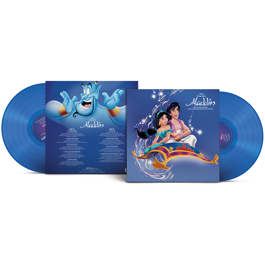 Songs From Aladdin 30th Anniversary Edition Ocean Blue Color Vinyl LP