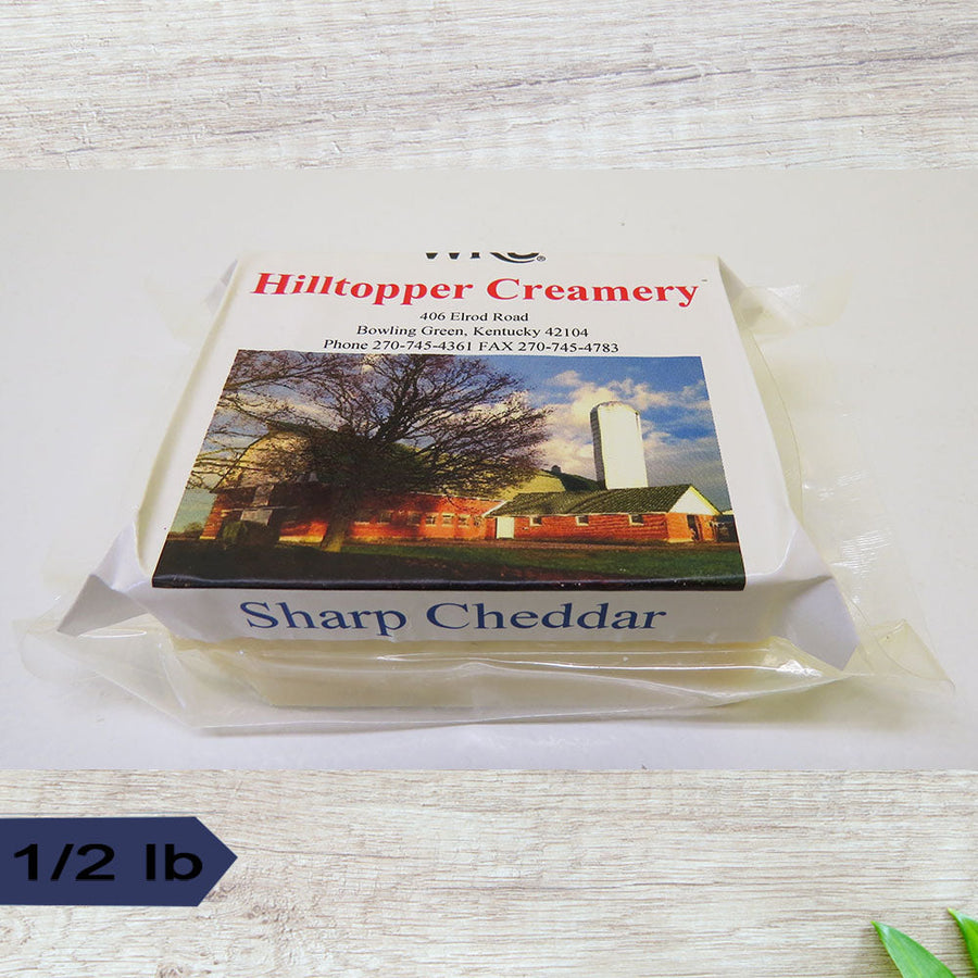 WKU Hilltopper Creamery Sharp Cheddar Cheese 1/2 lb