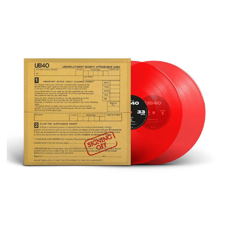 UB40 - Signing Off Limited Edition Translucent Red Vinyl 2x LP Record