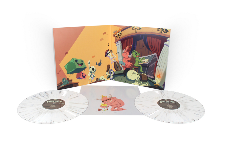 JJ Harrison - Skelattack Video Game OST Limited Edition White With Grey Splatter Vinyl 2LP_Record