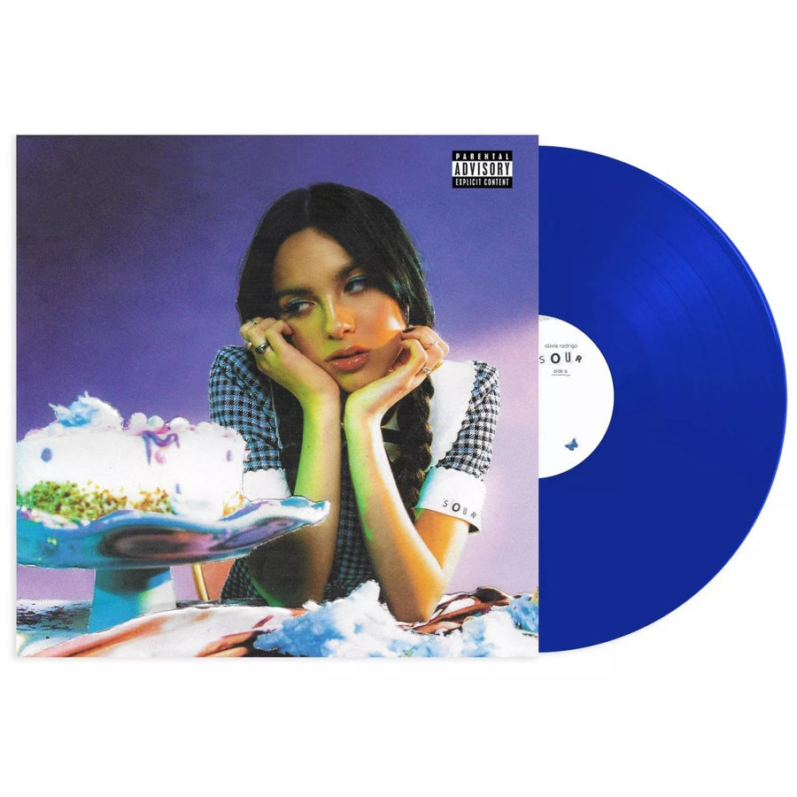 Olivia Rodrigo - Sour Exclusive Blue Transparent Color Vinyl LP Record With Alternate Artwork