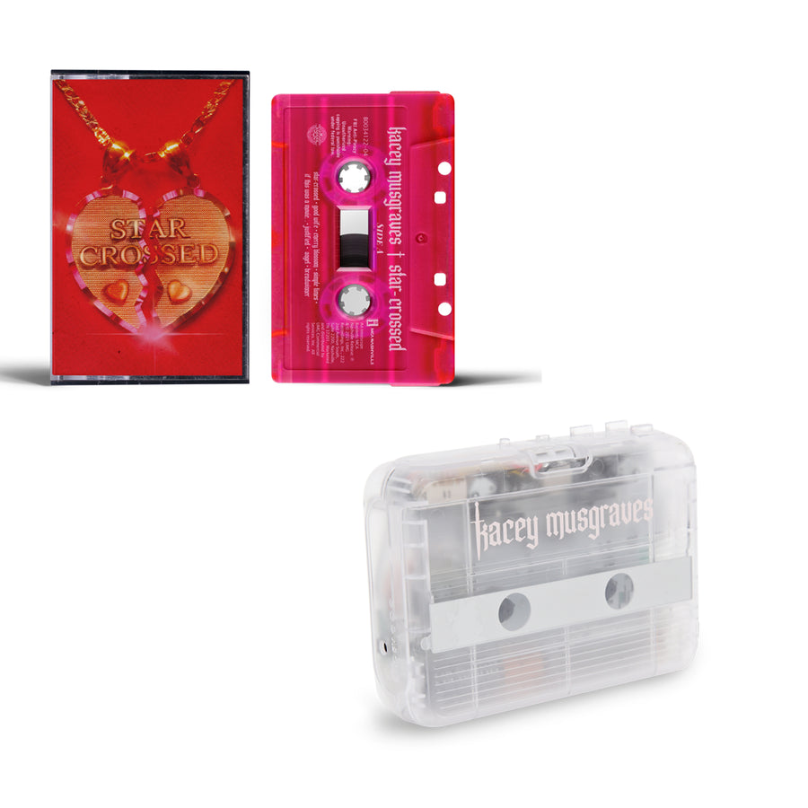 Kacey Musgraves Star Crossed Exclusive Limited Edition Translucent Pink Cassette Tape With Player