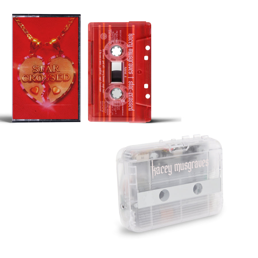 Kacey Musgraves Star Crossed Exclusive Limited Edition Translucent Red Cassette Tape With Player