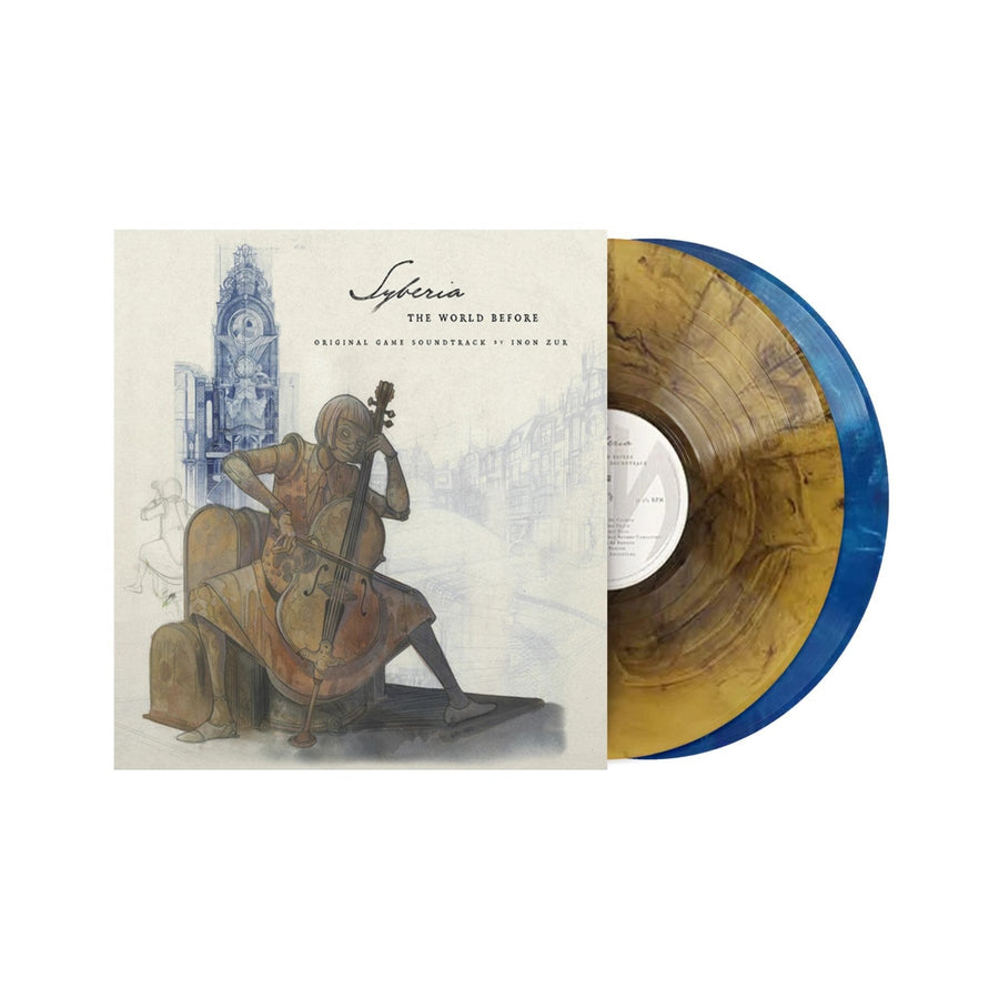 Inon Zur - Syberia the World Before Original Game Soundtrack Blue/Brown Marble Colored Vinyl 2x LP Record