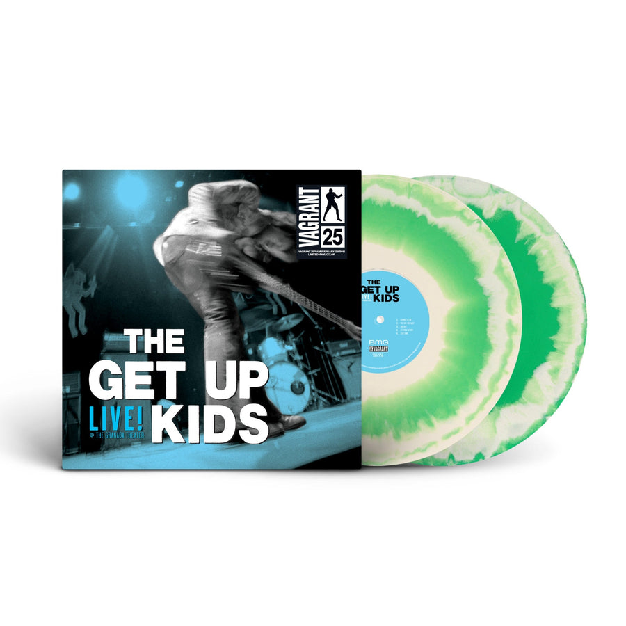 The Get Up Kids - Live! @ The Granada Theater Exclusive Green & White A/B swirl Color Vinyl LP Limited Edition #500 Copies