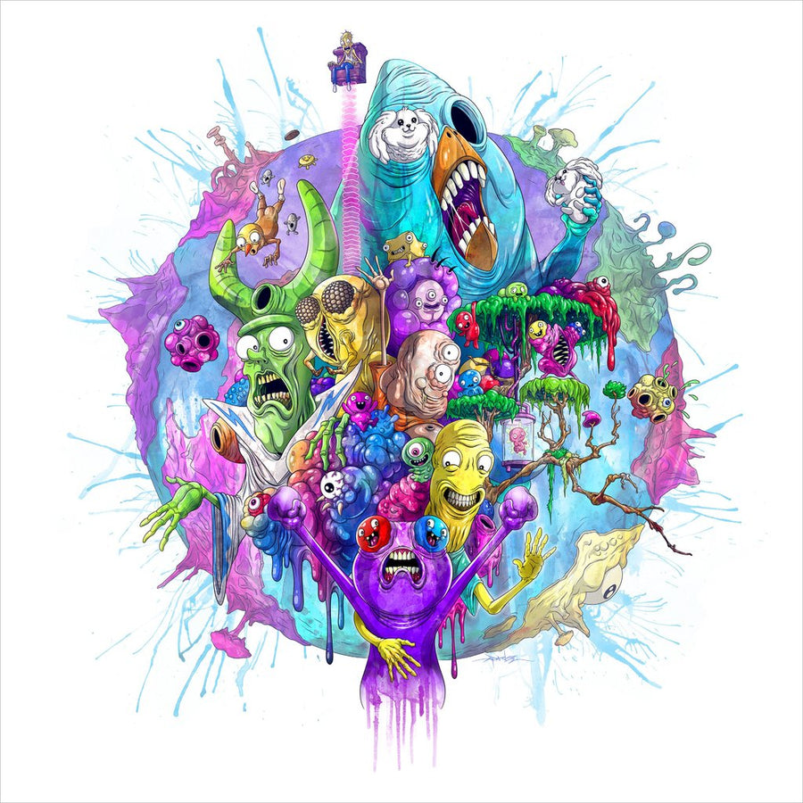 Alex Pardee - Trover Saves The Universe Video Game OST Limited Edition Neon Purple Vinyl LP_Record