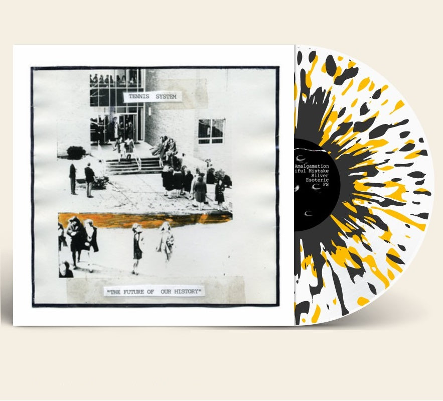 Tennis System - The Future Of Our History Exclusive Black Yellow Splatter White Vinyl LP_Record Limited Edition Record 300 Copies