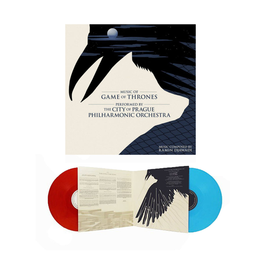 The City Of Prague Philharmonic Orchestra Music Of Game Of Thrones Orange Fire Swirl & Blue Ice Swirl Vinyl