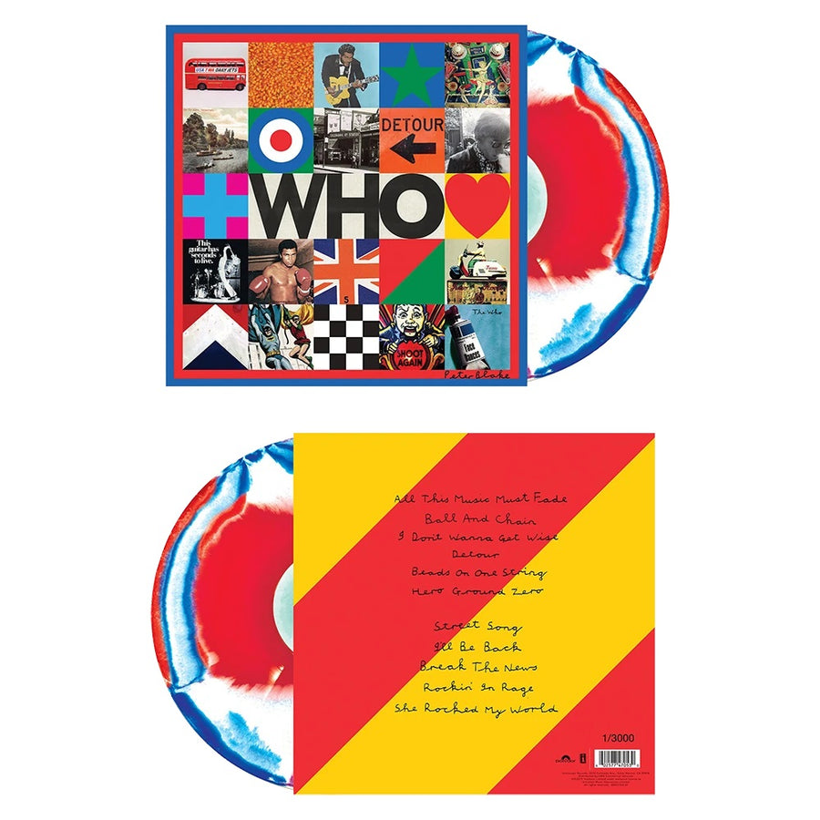 Who Limited 180 Gram Red White and Blue Marbled Vinyl Numbered 1/3000