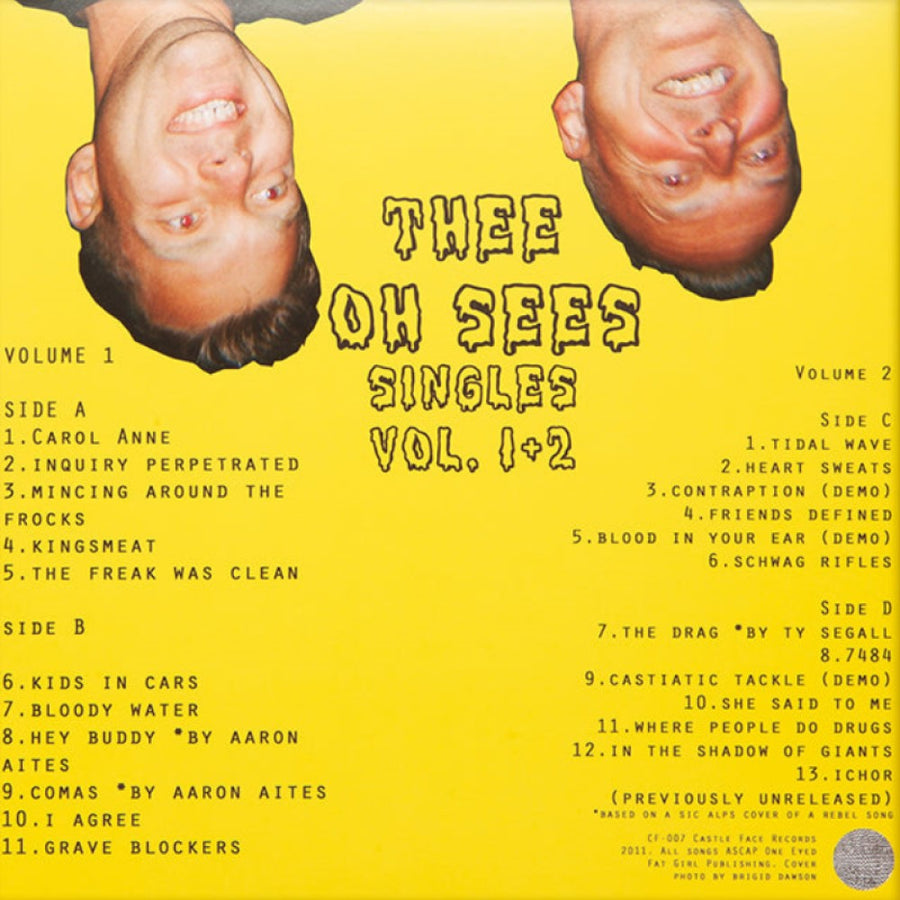 Thee Oh Sees - Singles Collection 1 & 2 Exclusive Red/Cloudy Clear/Blue Twist Color Vinyl 2x LP