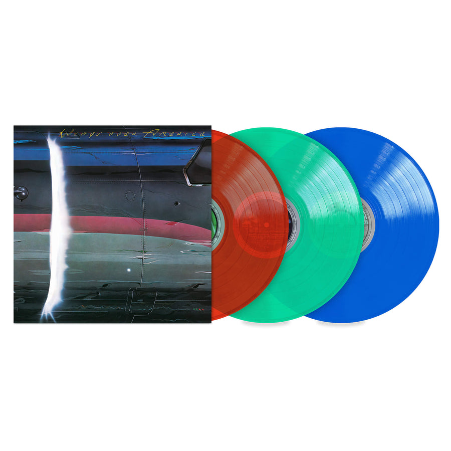 Paul Mccartney & Wings - Wings Over America Limited Edition Transparent Red/Green/Blue Vinyl 3LP (Including Original Souvenir Poster)