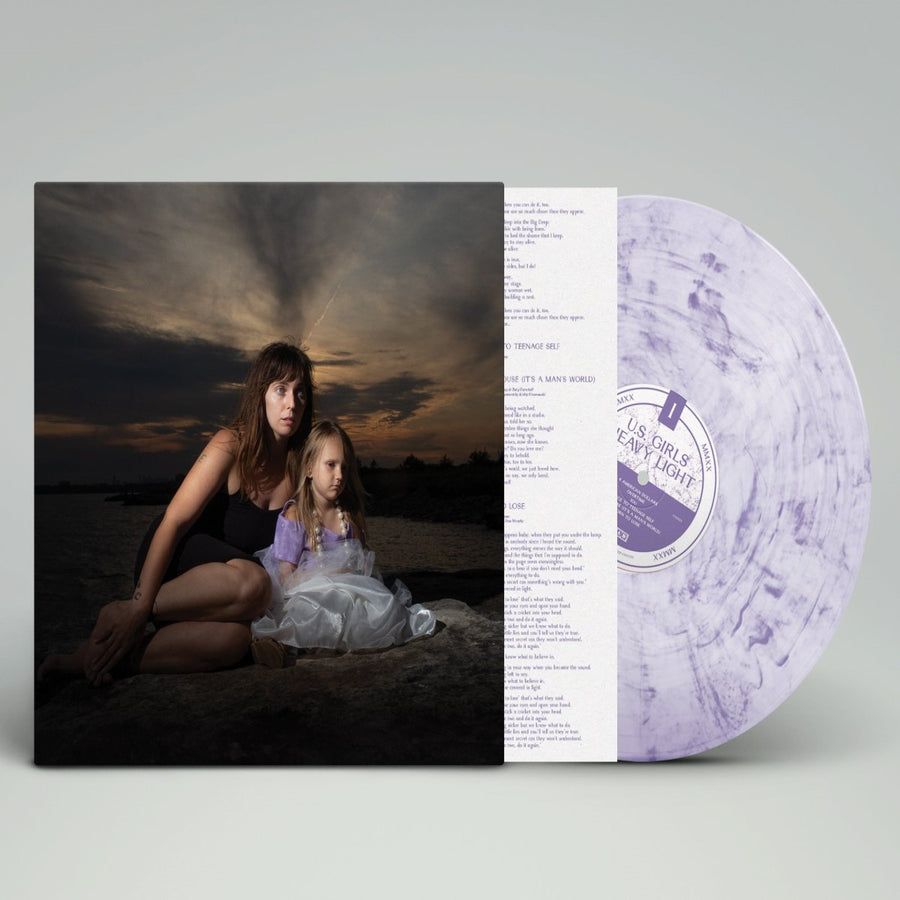 us-girls-heavy-light-exclusive-limited-edition-lavender-white-marbled-vinyl-lp_record