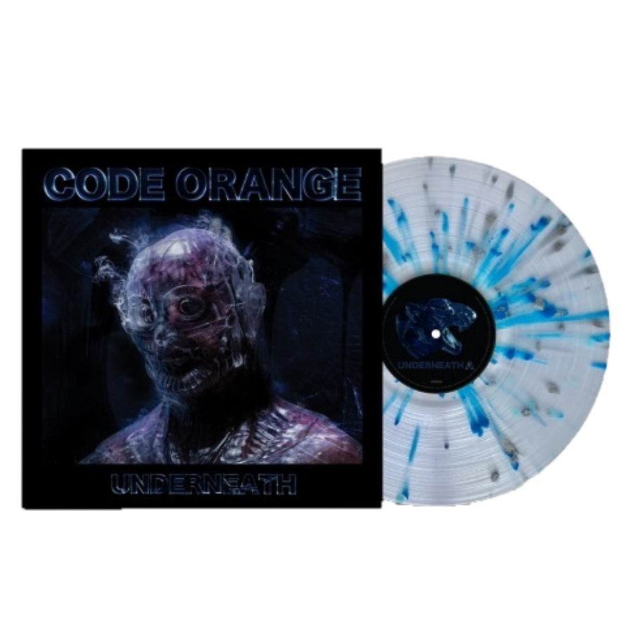 Code Orange - The Cold Metal Place Exclusive Transparent w/ Opaque Blue and Silver Splatter vinyl