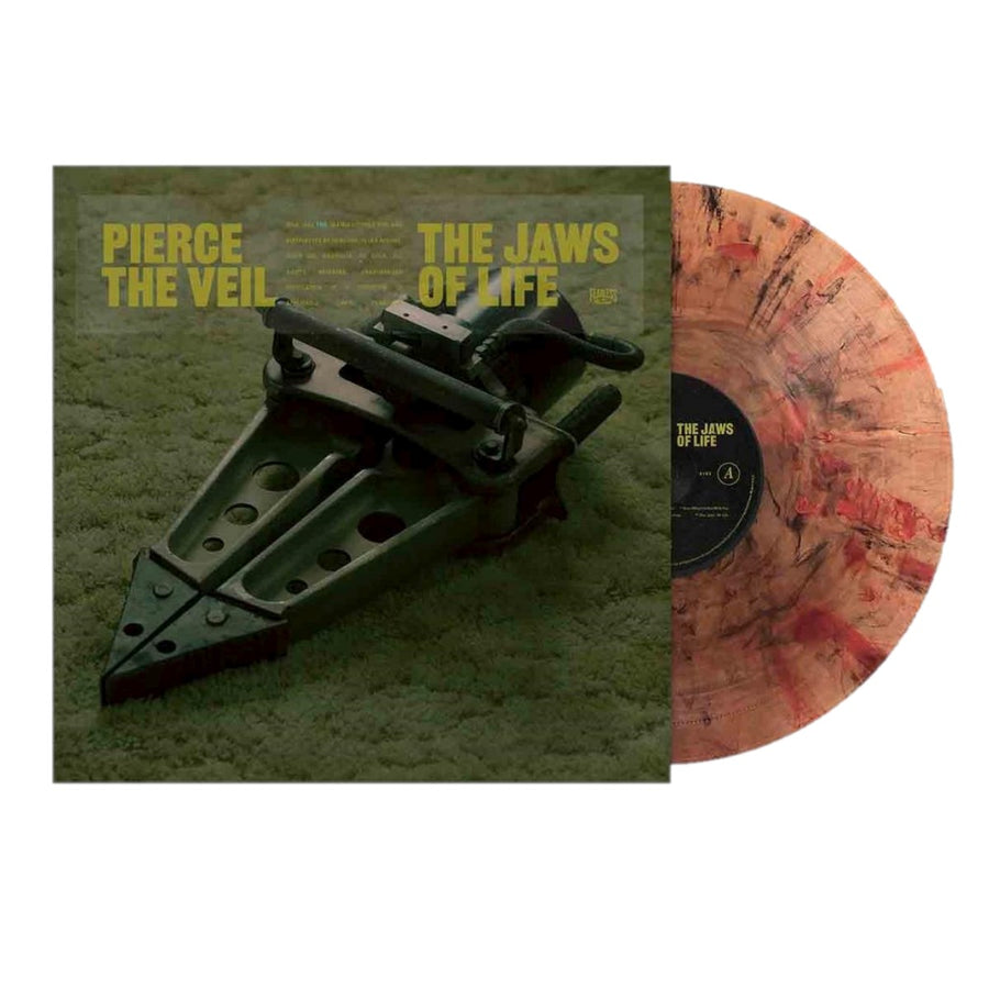 Pierce The Veil - The Jaws of Life Exclusive Limited Edition black and orange swirl Color Vinyl LP Record #500