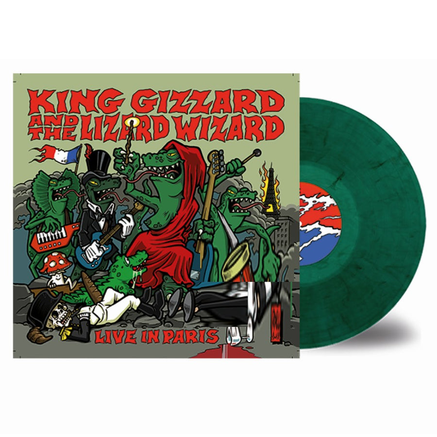 King Gizzard & The Lizard Wizard - Live In Paris '19 Exclusive Limited Edition Green Color LP Vinyl Record