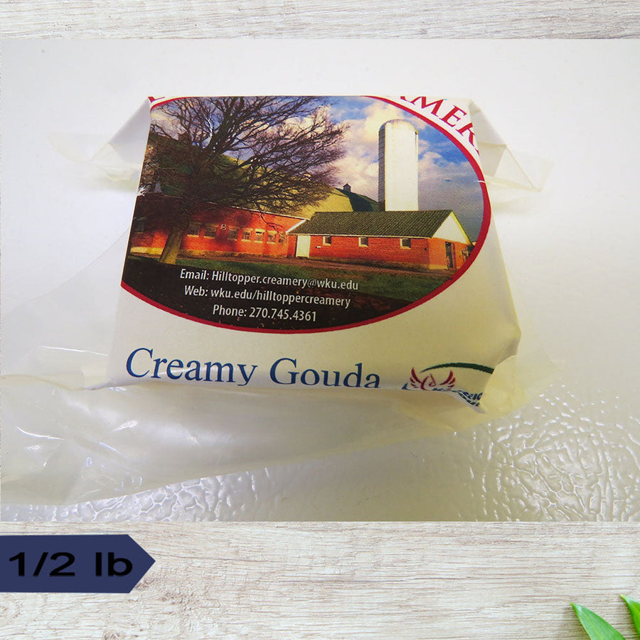 WKU Hilltopper Creamery Creamy Gouda Cheese 1/2 lb