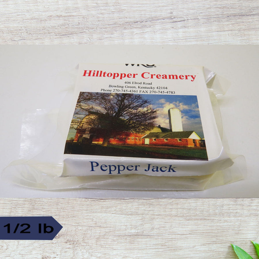 WKU Hilltopper Creamery Jalapeno Pepper Jack Cheese 1/2 lb