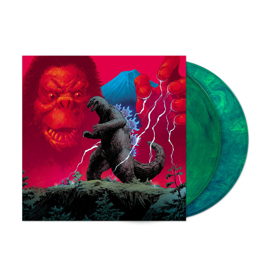King Kong VS Godzilla 1963 Soundtrack Exclusive Green Blue Swirl 2x Vinyl LP