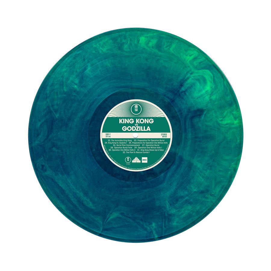 King Kong VS Godzilla 1963 Soundtrack Exclusive Green Blue Swirl 2x Vinyl LP