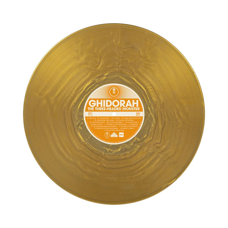 Godzilla Ghidorah Three Headed Monster Soundtrack Gold Nugget Colored LP Vinyl