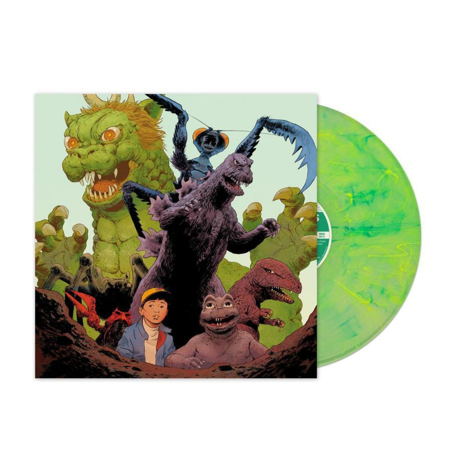 Godzilla All Monsters Attack 1969 Soundtrack Exclusive Lime Green Swirl Vinyl LP