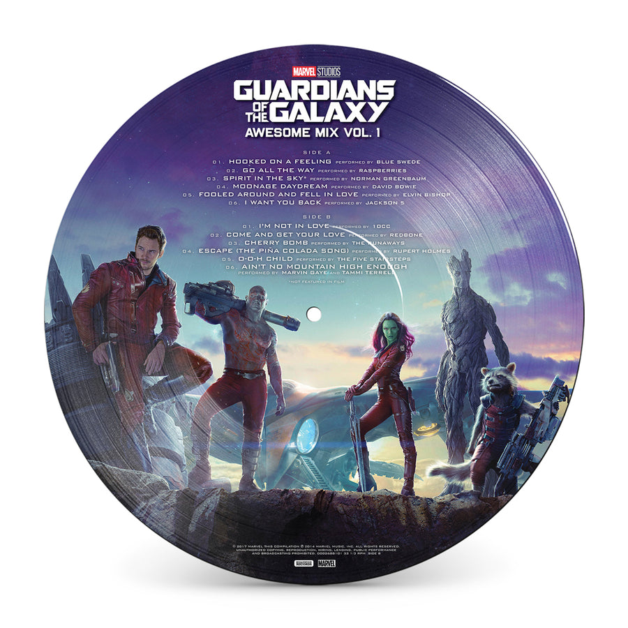 Various Artist - Guardians of The Galaxy Vol 1. Picture Disc Vinyl LP Record