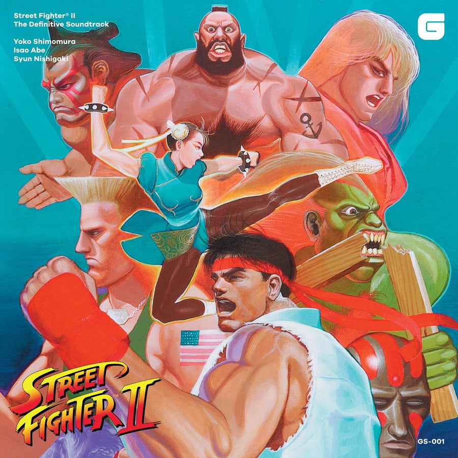 Street Fighter II The Definitive Soundtrack Blue & Orange Colored 4x LP Vinyl Box Set