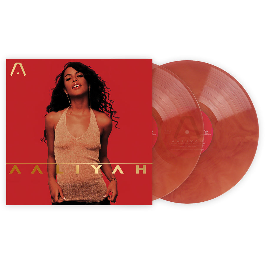 Aaliyah Exclusive Club Red Gold Galaxy Color Vinyl 2x LP Record VMP ROTM