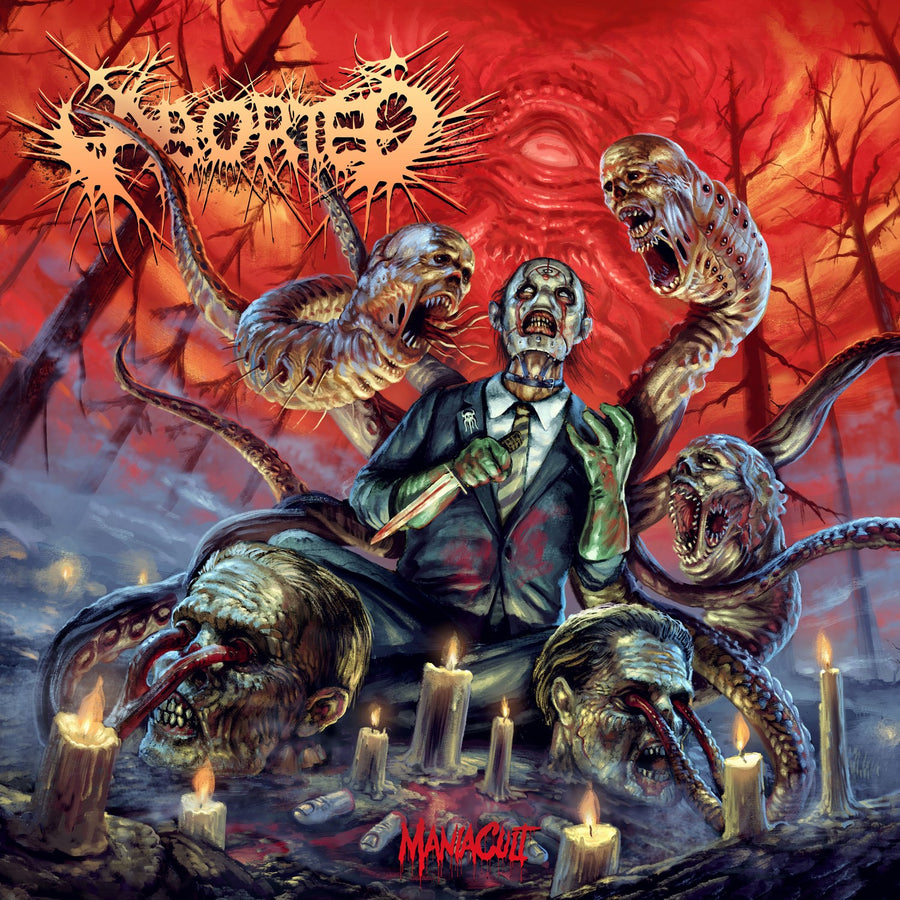 Aborted - Maniacult Exclusive Orange Color Vinyl LP Limited Edition #300 Copies