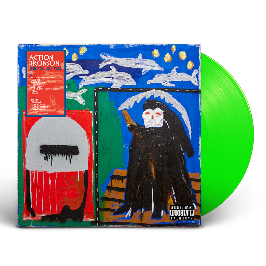 Action Bronson - Only For Dolphins Exclusive Limited Edition Fluorescent Green Color Vinyl LP Record