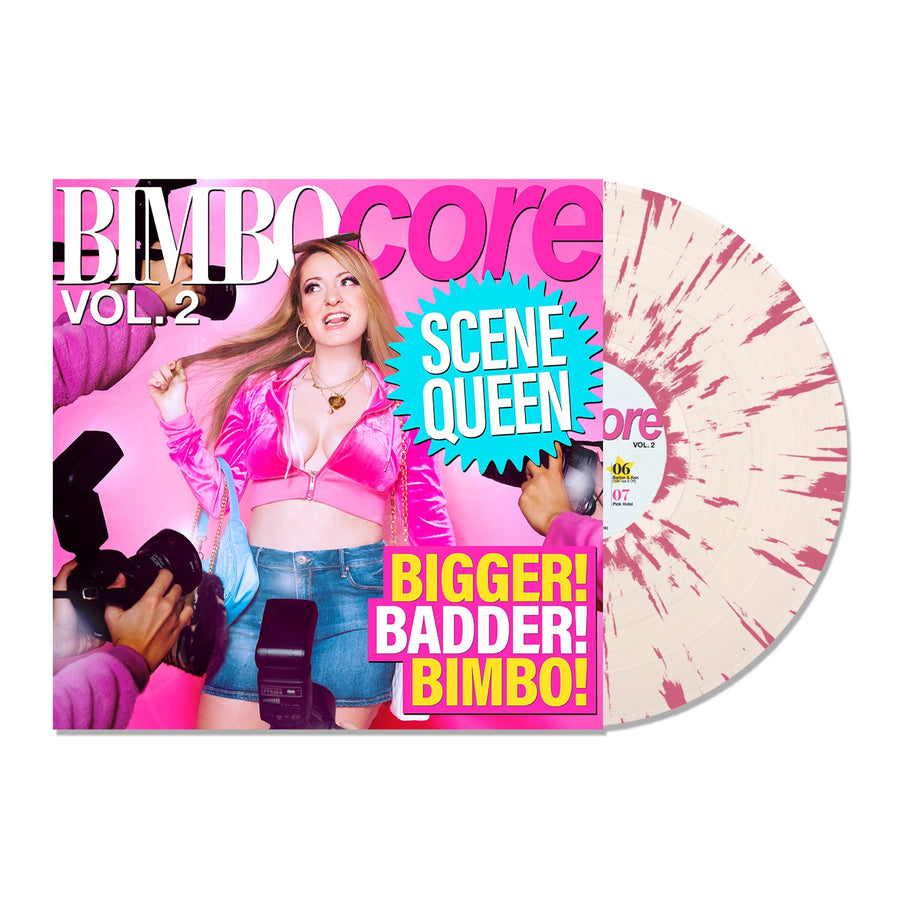 Scene queen - Bimbocore Vol. 2 Exclusive Limited Edition Clear W/ Hot Pink Splatter Color Vinyl LP