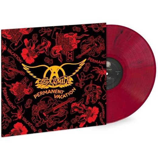 Aerosmith - Permanent Vacation Exclusive Limited Edition Marbled Red Vinyl [LP_Record]