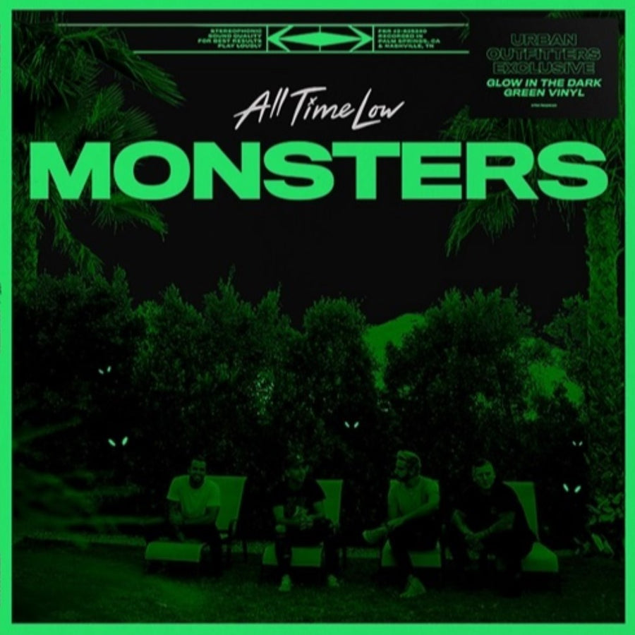 All Time Low - Monsters Exclusive Limited Edition Glow In The Dark Color Vinyl LP Record