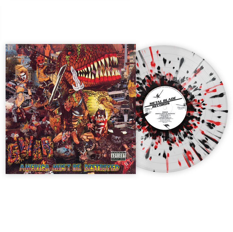 Gwar - America Must Be Destroyed Exclusive Red & Black Splatter with Clear LP Vinyl [VMP Anthology]