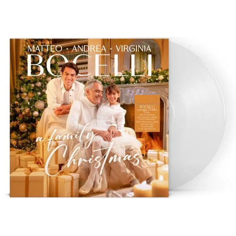 Andrea/Matteo/Virginia Bocelli - Family Christmas Exclusive Limited Edition White Color Vinyl LP Record
