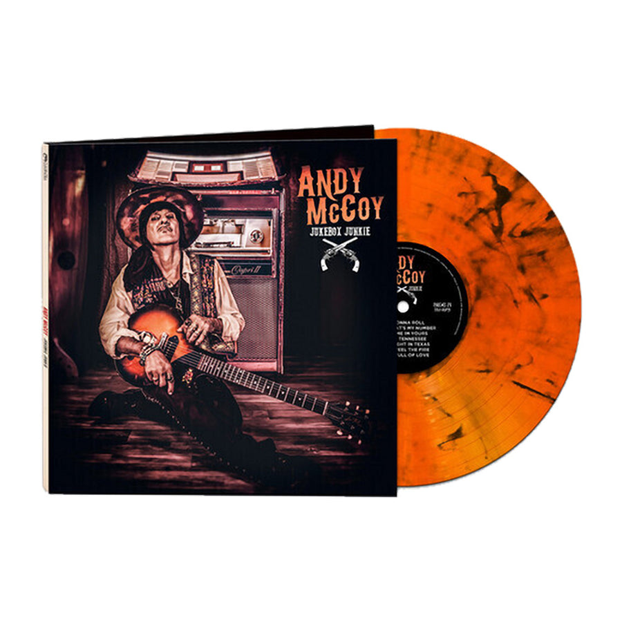 Andy McCoy - Jukebox Junkie Exclusive Limited Edition Orange Marble Color Vinyl LP Record
