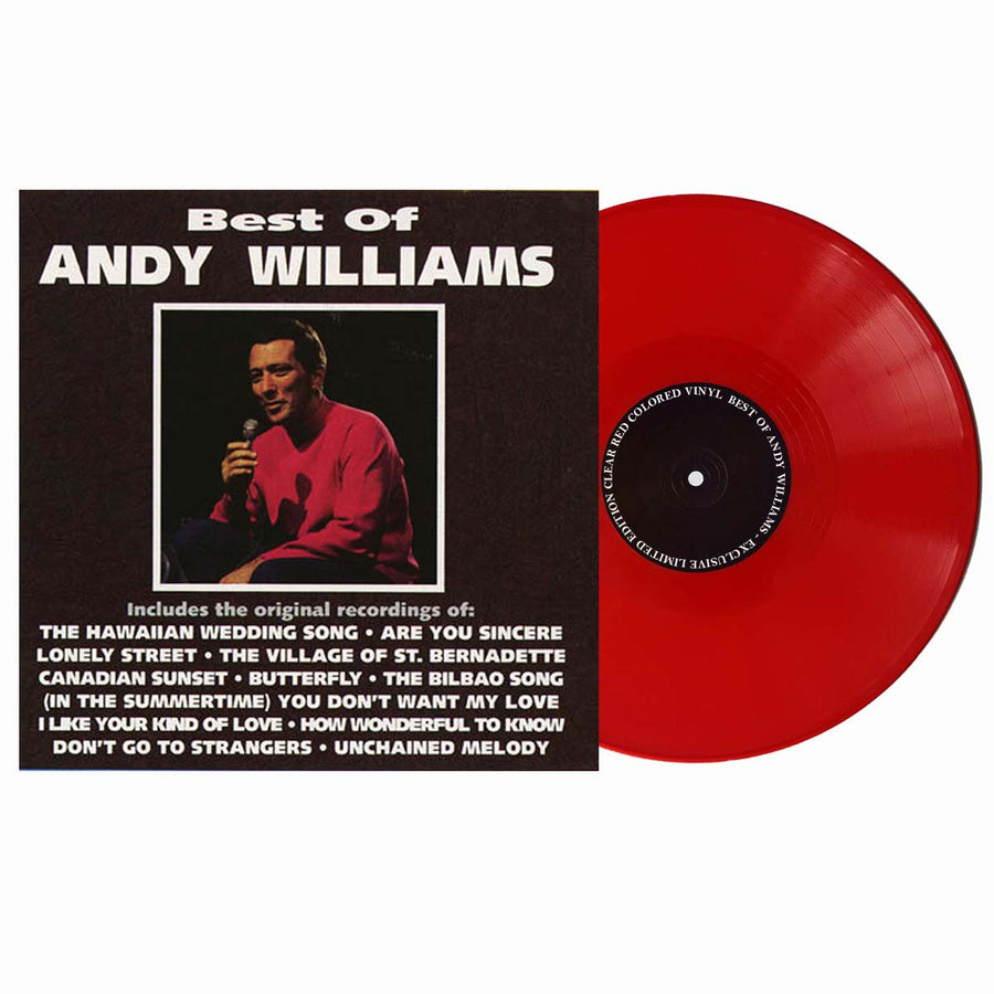 Andy Williams - Best Of Andy Williams Exclusive Limited Edition Clear Red Colored Vinyl LP