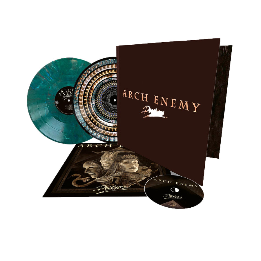 Arch Enemy - Deceivers Exclusive Deluxe Edition Multi Color Vinyl 2x LP + CD + Art Book Limited to 1000 Copies