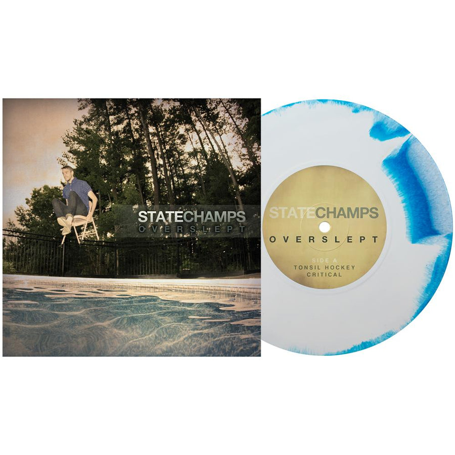 State Champs - Overslept Exclusive White Aqua Blue Colored Vinyl 