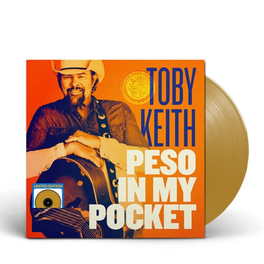 Toby Keith - Peso In My Pocket Exclusive Limited Gold Vinyl LP Record