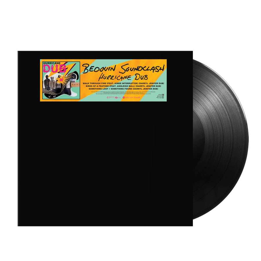 Bedouin Soundclash - Hurricane Dub Exclusive Limited Edition Black Color Vinyl LP Record