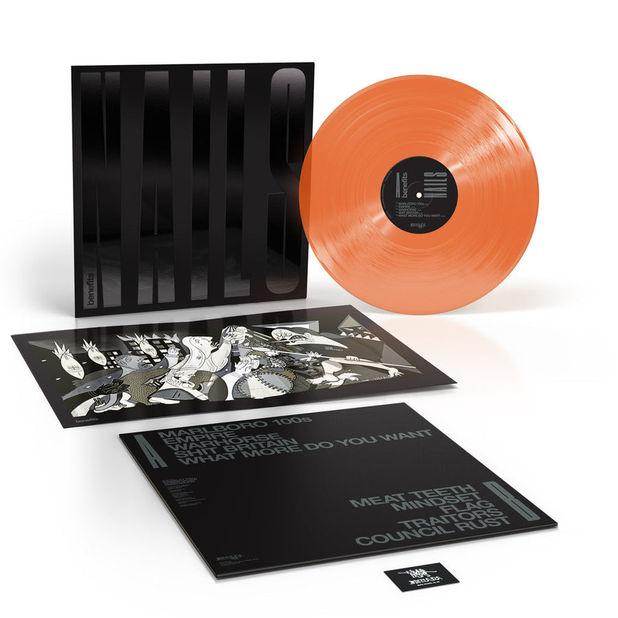 Benefits - Nails Exclusive Limited Edition Translucent Orange Color Vinyl LP Record