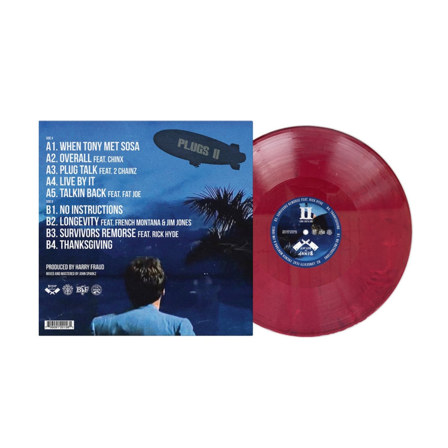 Benny The Butcher & Harry Fraud - The Plugs I Met 2 Exclusive Burgundy Color Vinyl LP Limited Edition #1520 Copies