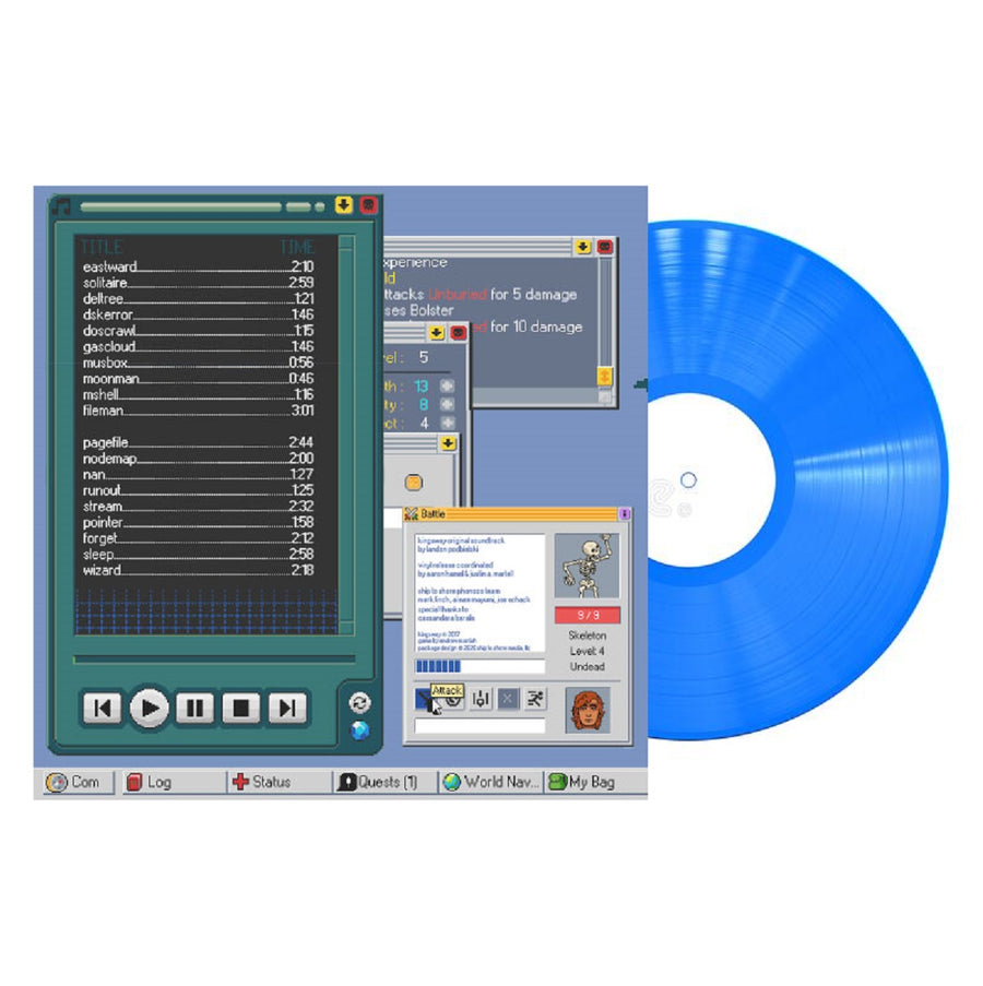 Landon Podbielski - Kingsway: (Original Video Game Soundtrack) Exclusive Limited Edition Blue Vinyl LP Record