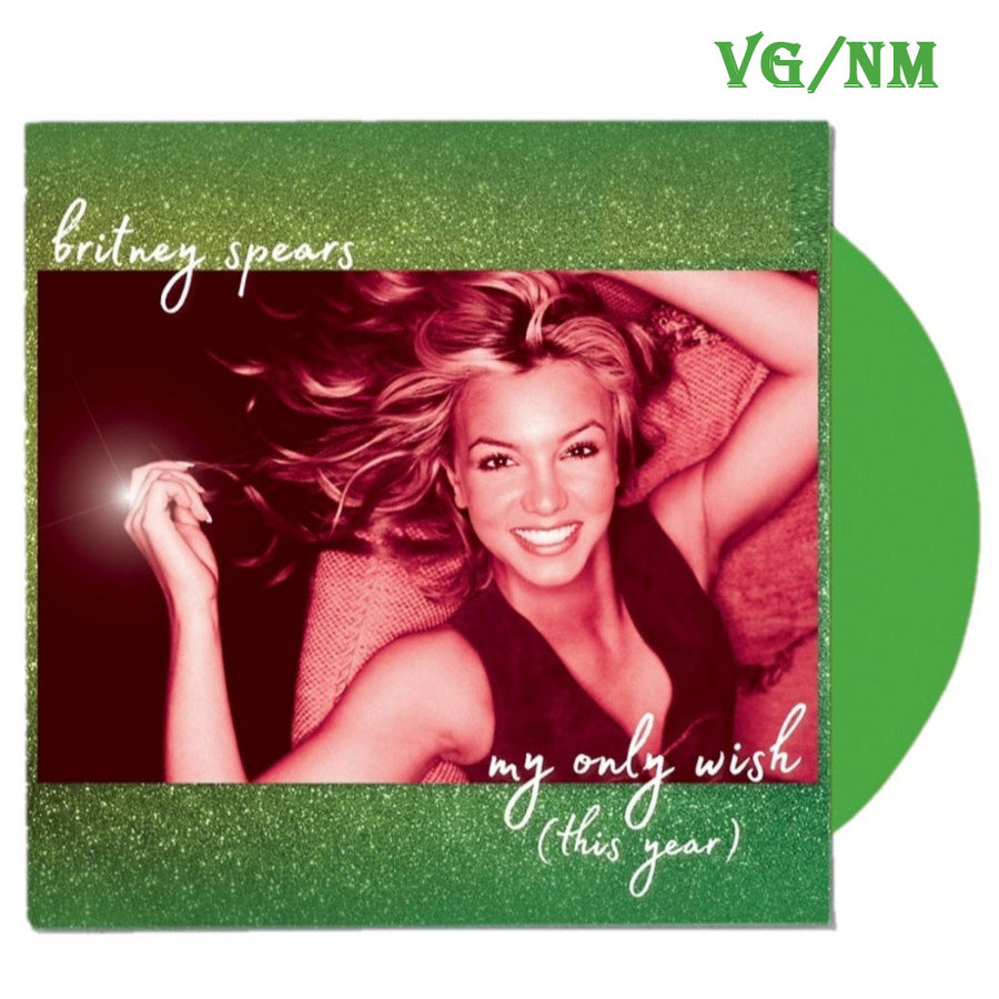 Britney Spears - My Only Wish (This Year) Limited Edition Green Marble LP Vinyl Record VG+