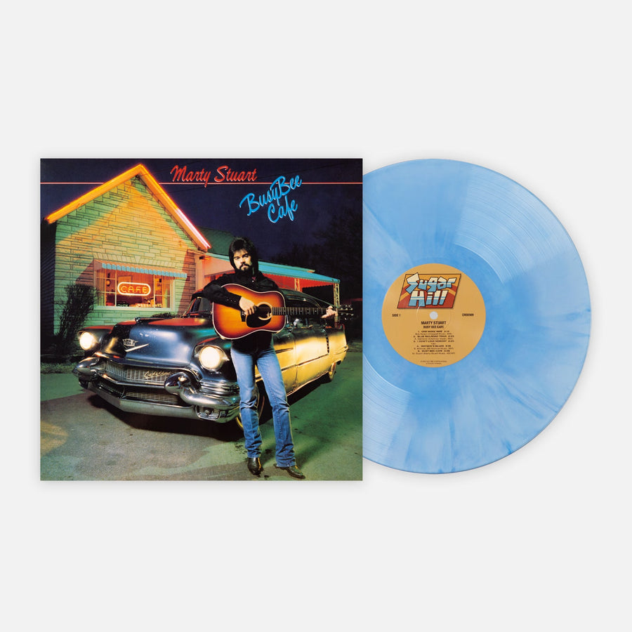 Marty Stuart - Busy Bee Café Club Edition Light Blue Galaxy Vinyl LP VMP ROTM