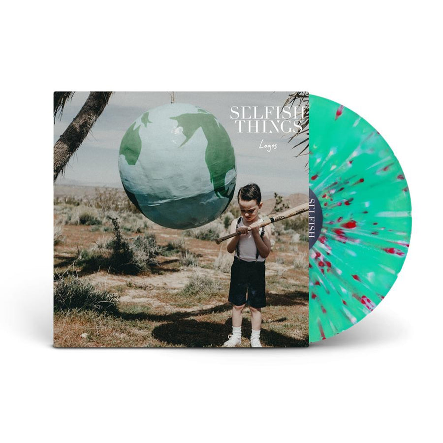 Selfish Things ‎- Logos Electric Blue/Double Mint With White & Red Splatter Vinyl [LP_Record]