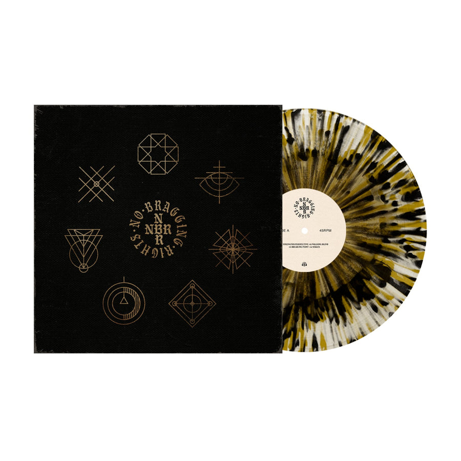 No Bragging Rights - Exclusive Bone In Clear W/ Heavy Black & Gold Splatter Vinyl LP Record