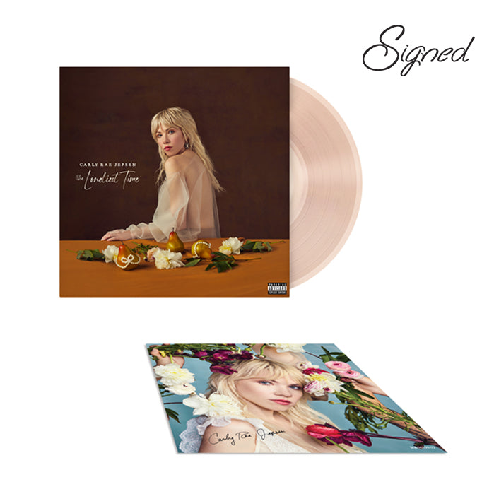 Carly Rae Jepsen - The Loneliest Time Exclusive Limited Edition Crystal Vin Rose Color Vinyl LP + Signed Art Card