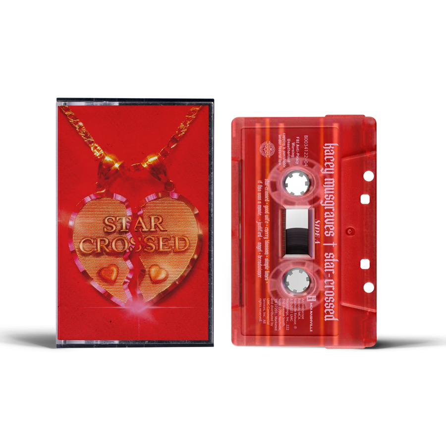 Kacey Musgraves Star Crossed Exclusive Limited Edition Translucent Red Cassette Tape With Player